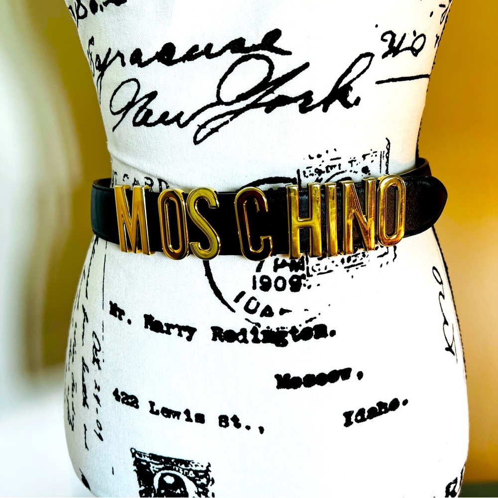 MOSCHINO 42 Leather Belt